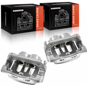 A-Premium Disc Brake Caliper Assembly with Bracket Compatible with Select Ford Models - For F-250 Super Duty/F-350 Super Duty 2005 2006 2007, 5.4/6.0L/6.8L - Rear Driver and Passenger Side, 2-PC Set
