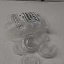 200 Pcs Clear Flat Lids Plastic Disposable PET Cup Lids with Straw Slot Fits for 12 oz, 16 oz, 20 oz and 24 oz Cups for Summer Iced Coffee, Ice Cream, Slush, Milkshake, Party Supplies
