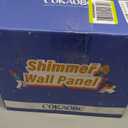 COKAOBE Black Shimmer Wall Backdrop, 36PCS Square Sequin Shimmer Backdrop Panel, Photo Backdrops for Birthday, Anniversary, Wedding, Graduation & Bachelorette Party Decoration (36PCS, Black)