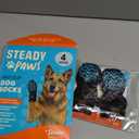 Anti-Slip Socks for Dogs - Breathable & Washable Non Slip Grippy Socks, Rubberized Paw & Adjustable Strap, Secure Fit to Prevent Slipping, Paw Protection for Senior Dogs, 4 Pack (Size Large)