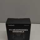 Wireless Headphones for TV Watching, TV Headphones with Transmitter Charging Base, Bluetooth V5.3, No Lip-Sync Delay, Clear Voice, Plug & Play, Comfortable, Gifts for Elderly/Seniors (Black)