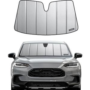 Windshield Sunshade for Honda HR-V 2023-2026, Premium Grey Leather Finish