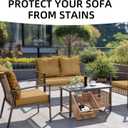 Outdoor Cushion Covers Set,12PCS Patio Furniture Couch Seat Slipcovers, Replacement for Sofa Sectional Chair(CoverOnly)