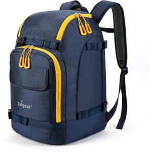 Unigear Ski Boot Bag, 50L Ski Boot Travel Backpack for Ski Helmet, Goggles, Gloves, Skis, Snowboard & Accessories (Blue)