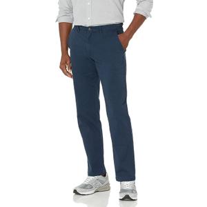 Amazon Essentials Men's Straight-Fit Casual Stretch Chino Pant (33W x 34L, Dark Navy)
