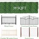 Artificial Ivy Privacy Fence Screen,40"x 140" (39 SQFT) 4-Layer Leaf UV-Anti Faux Greenery Boxwood Backdrop Ivy Vine Leaf Panels for Outdoor, Indoor, Garden,Backyard and Decor