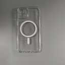 CANSHN Magnetic for iPhone 15 Case Clear, Upgraded [Full Camera Protection] [Compatible with Magsafe] Non-Yellowing Protective Shockproof Bumper Phone Case 6.1 inch - Clear