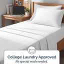 Extra Deep Twin XL Sheet Set - 4 Piece Breathable and Cooling Sheets - Hotel Luxury Bedding for Women, Men, Kids & Teens - Easy & Secure Fit - Soft, Wrinkle Free and Comfy - Extra Deep Pockets - White