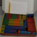 Gemmicc Magnetic Tiles, Deluxe 136 PCS Building Blocks Magnet Toys for Kids,3D Magnet Puzzles Stacking Blocks for Boys Girls, Huge Set with 2 Cars