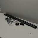 Pipe Stair Handrail, 6 Ft Metal Staircase Handrail, Black Galvanized Industrial Iron Hand Rail for Indoor & Outdoor Wall Mount Support, Wall Hand Railing,Safety Handle, Steps Baluster(HR01-3)