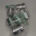 CUSINIUM 10oz Stainless Steel Salt Pepper Dredge Shakers - With Plastic Cap - With Handle - Pack of 6