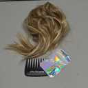 REECHO Invisible Wire Hair Extensions with Thinner Softer Lace Weft (Medium Blonde with Highlights, 12 Inch (Pack of 1))