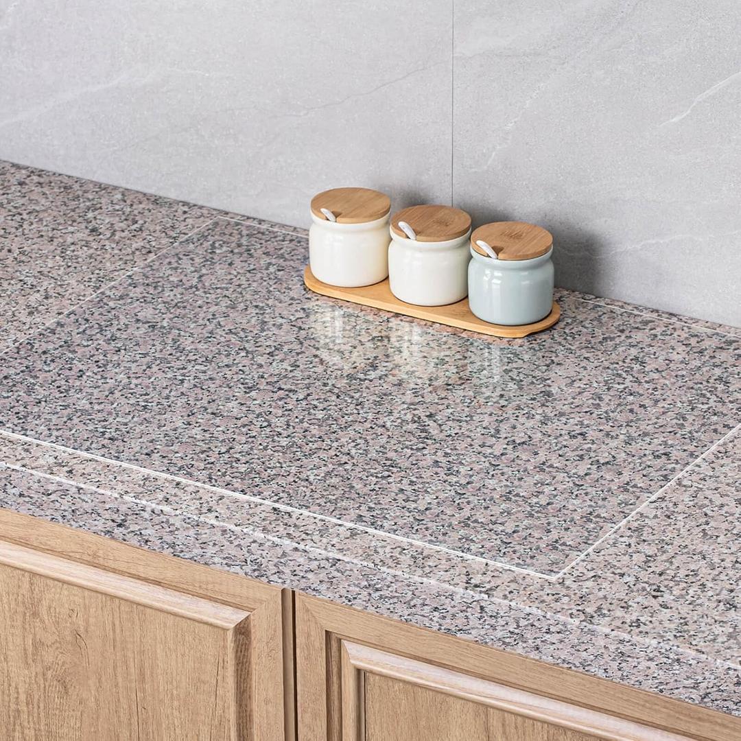 Clear Silicone Countertop Protector Mat, Non Slip & Heat Resistant Mats for Kitchen Countertop,Silicone Table Desk Protector Mat (23.6" *15.7")