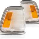 For 1989-1991 Toyota Pickup DLX/SR5 Parking/Cornering Lights Driver and Passenger Side Pair 2WD w/Painted For TO2520121
