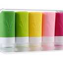 INSFIT Travel Bottles for Toiletries, TSA Approved 2oz Travel Size Containers, BPA Free Leak Proof Squeezable Silicone Tubes for Shampoo Conditioner Lotion Soap with Labels