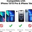 JETech Full Coverage Screen Protector for iPhone 16e 2025, iPhone 13/13 Pro 6.1-Inch, Tempered Glass Film with Easy Installation Tool, Case-Friendly, HD Clear, 3-Pack