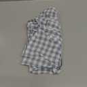 13" x 72" Plaid Gingham Ruffle Table Runner, Dusty Blue Cotton Checkered Table Runner for Farmhouse, Party, Kitchen Decor
