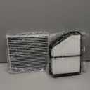 Engine & Cabin Air Filter for Honda Civic 2016-2026 2.0L, HR-V 2023-2026 HRV 2.0L (Not Fit Civic Hatchback) Air filter for Car Replacement CF11182 CA12051 Automotive Accessories- 2 Pack