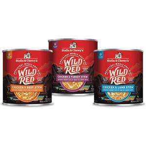 Stella & Chewy's Wild Red Wet Dog Food Variety Pack Stews High Protein Recipes, 10 Ounce (Pack of 3)
