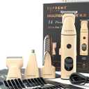 Supreme Trimmer All-in-One Multigroomer | No-Nick, Nose/Ear/Pubic & Full Body Grooming Kit | LCD Display, Rechargeable & Waterproof Men's Hair Trimmer | SMG3040