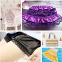 BENECREAT 20 Rolls 200 Yards Mixed Color 7/8" Wide Floral Pattern Fabric Lace Ribbon by The Roll for Wedding Decorating, Sewing, Hair Bow Making, Gift Wrapping