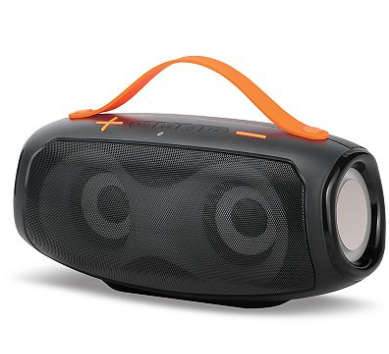 iLive IPX4 Splash Wireless Bluetooth Water Resistant Speaker with LED Lights, Black