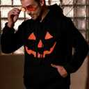 Arvilhill Mens Halloween Pumpkin Hoodies Funny Skeleton Sweatshirts (S-3XL) (Medium)