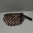 FEIBOON Spacious Checkered Nylon Crossbody Bag Bum Bag Handbags Wallets for Women
