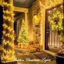 JMEXSUSS 200 LED String Lights Indoor Outdoor Clear Wire, Connectable Warm White Christmas String Lights for Bedroom, 66 Ft Twinkle Fairy Light Plug in for Wedding Home Tree Yard Patio Spring Decor