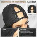 Quantum Love Curly U Part Wig Long Wavy V Part Wig Light Yaki for Black Women TALOS Layered Black Glueless Synthetic Half Wigs 22 Inch Full Head Clip in Hair