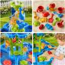 JUKUDAHU Water Table for Kids Ages 4-8 - Sand and Water Table with Beach Toys, Toddler Outdoor Toys, Activity Sensory Play Table, Birthday Gifts for Boys Girls 1-3 3-5
