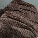 Exclusivo Mezcla Fleece Bed Blanket King Size, Super Soft and Warm Blankets for Couch, Sofa and Bed Waffle Textured, Cozy, Fuzzy and Lightweight (Coffee, 90x104 Inches)