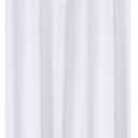 N&Y HOME Fabric Shower Curtain Liner 60 x 72 inches Bath Stall Size, Hotel Quality, Washable, Water Repellent, White Bathroom Curtains with Grommets, 60x72