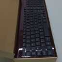 cimetech EasyTyping KF10 Wireless Keyboard and Mouse Combo, [Silent Scissor Switch Keys][Labor-Saving Keys] Ultra Slim Wireless Computer Keyboard and Mouse, Easy Setup for PC/Laptop/Windows - Wine Red