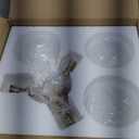 Gold Semi Flush Mount Ceiling Light Fixture, 3 Light Clear Globe Mid Century Modern Light Fixtures for Bedroom,Entryway,Hallway,Living Room,Kithcen,Dining Room