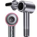 VivaEase Hair Dryer, 160000 RPM High Speed 1400W Professional Hairdryer, 500 Million Negative Ionic Hair Dryer, 3 Speeds and 5 Temps Fast Drying Hair Blow Dryer with Magnetic Nozzle for Home Salon