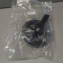 Wheelchair Accessories Caster Assembly with Aluminum Front Fork, Installing 6 Inch Solid Caster. Fit for Front Wheel Installation of Most Manual Wheelchairs and Children's Wheelchairs (Black 1 Ea)