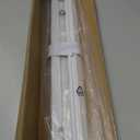 Cordless Vinyl Mini L Blinds 31" W x 64" H, 1" Slat White Horizontal Windows L Blind for Door, Shades, Camper, Light Filtering, Interiors, Arrive 1/2 Inch Narrower Indoor