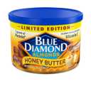 5 x Blue Diamond Almonds, Snack Nut Flavored Honey Butter perfect for on-the-go and snacking, 6 Ounce Can (Pack of 1)