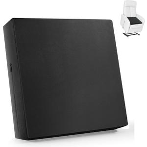 Menkxi 20 x 20 x 5 Inch Recliner Cushions for Elderly, Thicken Memory Foam Seat Cushion, Square Chair Cushions Non Slip Pads for Recliners, Armchairs, Relief and Comfort(Black)