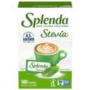 SPLENDA Stevia Zero Calorie Sweetener, Plant Based Sugar Substitute Granulated Powder, Single Serve Packets, 140 Count (EXP 04/19/27)