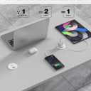 2.5 inch Power Grommet,20W USB-C Charging,1 Outlet with 2 USB C,1 USB Port,Furniture Flush Mount for Desktop,Recessed Power Strip,Workspace Essential Desk Outlet,2PCS (White, 2 PCS-6FT Cord)