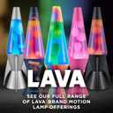 Lava The Original Lamp - 16.3" Emerald Tide – Classic Liquid Motion Lamp - Yellow Wax and Blue Liquid - Item #5139 