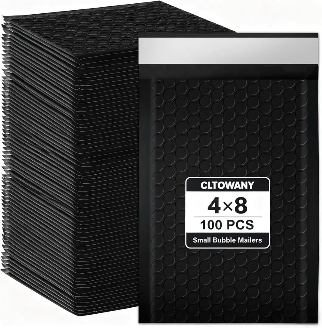48 Small Bubble Mailers 100 Pack Waterproof Padded Envelopes Self Seal Adhesive Shipping Bags for Mailing Cards Jewelry Makeup and Small Business Packaging