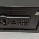 Tenamic Safe Box 0.4 Cuft Fireproof, Waterproof, Keypad Small Cabinet Lock Box, Solid Alloy Steel Office Hotel Home Mini Safe, Black