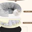 Orthopedic Dog Beds for Small Dogs 20 in, Small Dog Bed with Pocketed Coils and Soft Foam Support, Detachable Puppy Bed for Small Dogs and Cats, Round Flannel Anti-Anxiety Donut Dog Bed, Gray