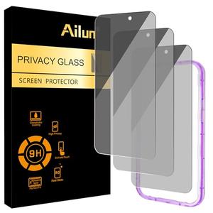 Ailun 3 Pack for iPhone 17 Pro Max Privacy Screen Protector [6.9 inch] with installation frame, Anti Spy Private Tempered Glass Anti-Scratch Case Friendly
