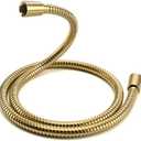 Vzasei Shower Hose Replacement For Cleaning 304 Stainless Steel Shower Head Hoses 59 Inches High Pressure Bidet Hose Flexible Rose Gold Extension Showerhead Hoses Extra Long (Gold, 48 In)