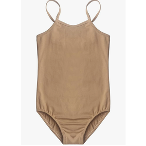 EQSJIU Girls Ballet Leotard Nude Camisole Seamless Dance Undergarment with Adjustable Straps Gymnastics Leotards 2-12 Years