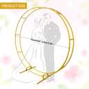 Large Double Round Gold Metal Balloon Arch kit Decoration for Wedding Birthday Party Graduation Decorations and Baby Shower Photo Background Dia in 1.8M